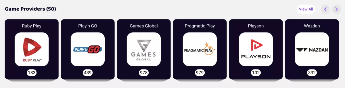 Proveedor de juegos de BooCasino